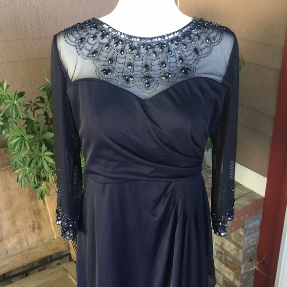 Alex Evenings A Line Sweetheart Long Stretch Dress - Picture 2 of 8